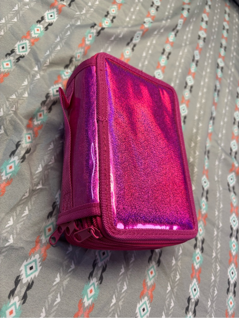 ✴️Hot Pink Glitter Zip Organizer Pouch